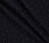 Navy black embossing jacquard